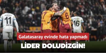 Lider doludizgin! Galatasaray evinde hata yapmadı