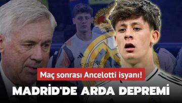 Real Madrid’de Arda Güler depremi! Maç sonrası Carlo Ancelotti isyanı