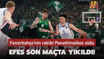 Anadolu Efes son maçta yıkıldı! Fenerbahçe’nin rakibi Panathinaikos oldu