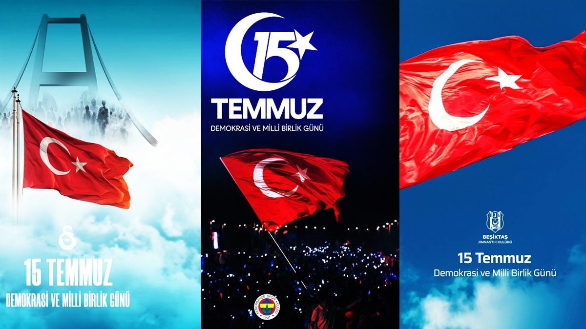Spor kulüplerinden 15 Temmuz mesajı!