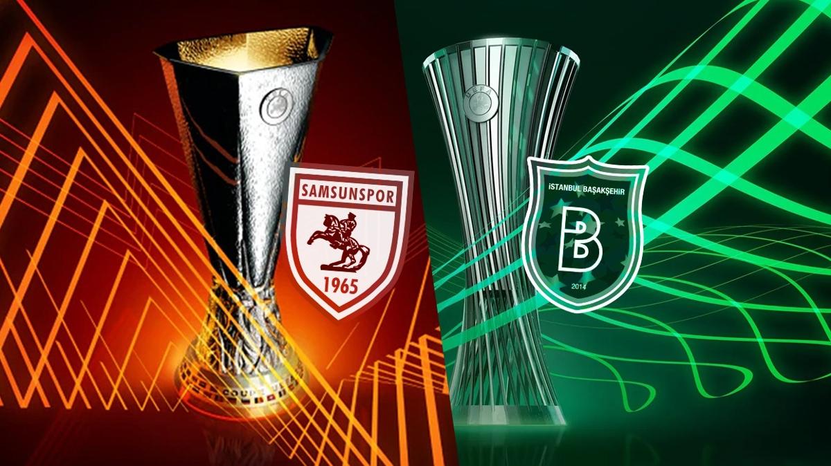 Samsunspor ve Başakşehir’in rakibi belli oldu! Avrupa’da play-off heyecanı