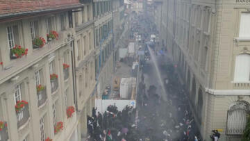 İsviçre polisi, Filistin’e destek gösterisine müdahale etti