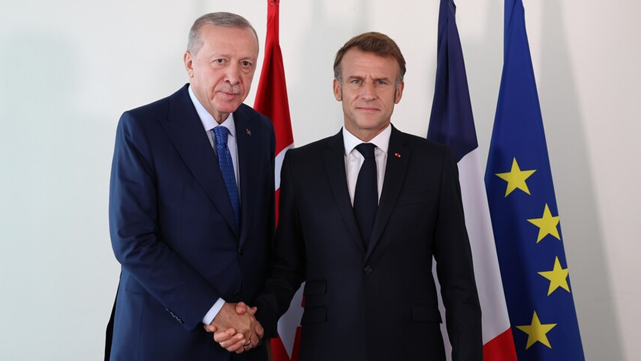 Cumhurbaşkanı Erdoğan, Fransa Cumhurbaşkanı Macron ile görüştü