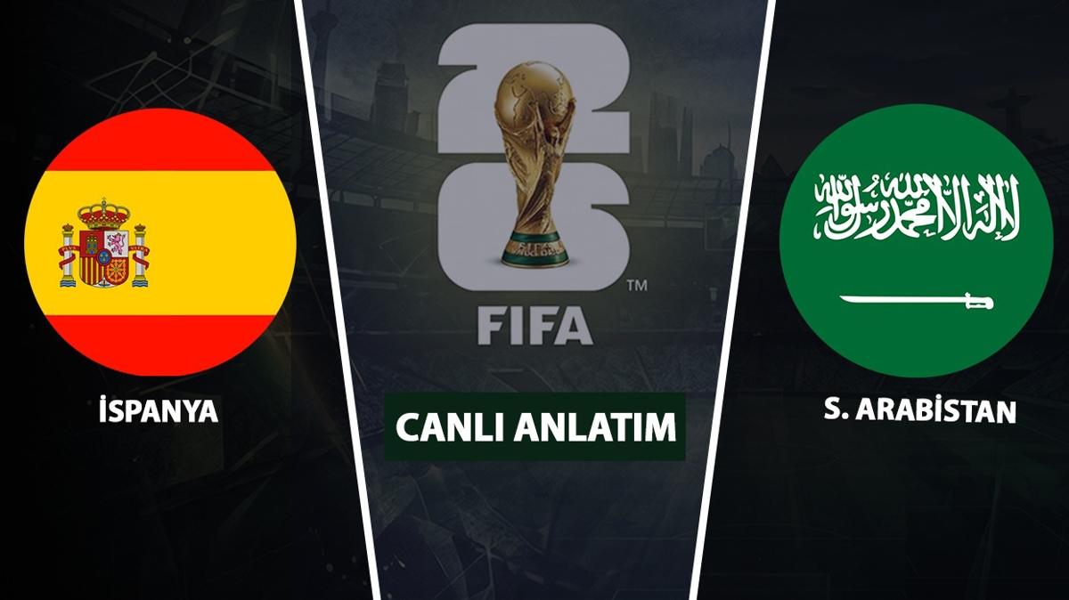 CANLI: İspanya – Suudi Arabistan