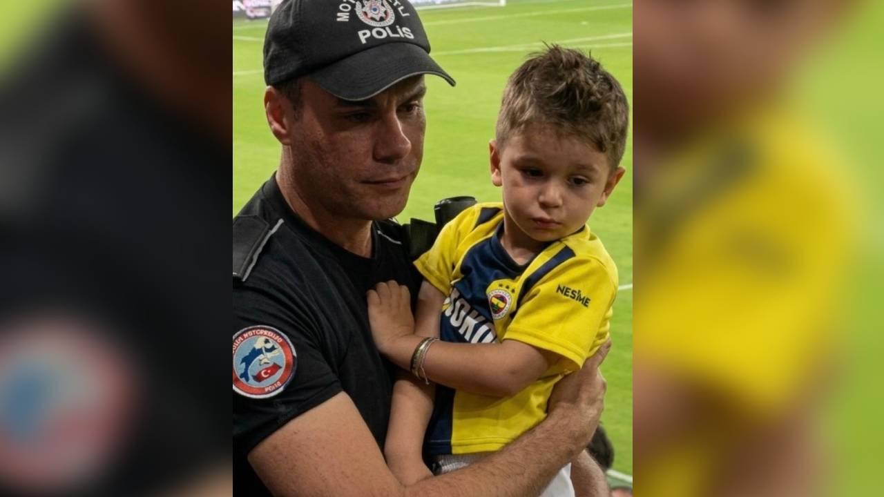 Fenerbahçe formalı çocuğu güvenli bölgeye götüren Komiser Yardımcısı o anları anlattı