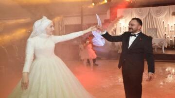 Taşköprü’de görkemli düğünde mutluluğa ‘evet’ dediler